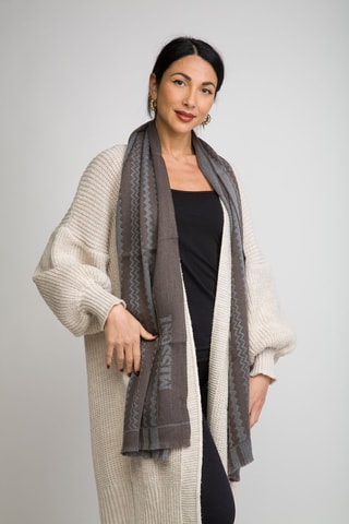 Echarpe en laine - Marron foncé