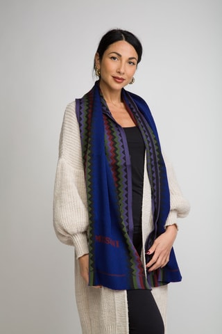 Echarpe en laine - Indigo