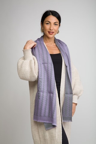 Echarpe en laine - Gris foncé 