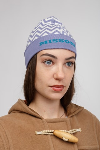 Bonnet en laine - Violet