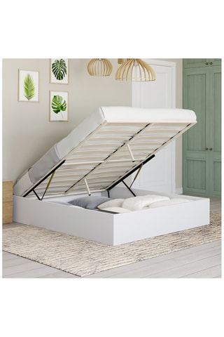 Cama com arrumação e sommier Malta - Área de deitar 140 x 190 cm