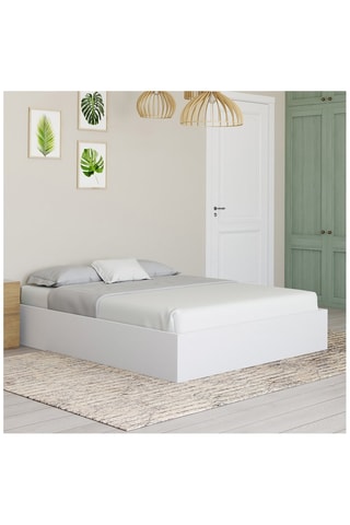 Cama com arrumação e sommier Malta - Área de deitar 140 x 190 cm