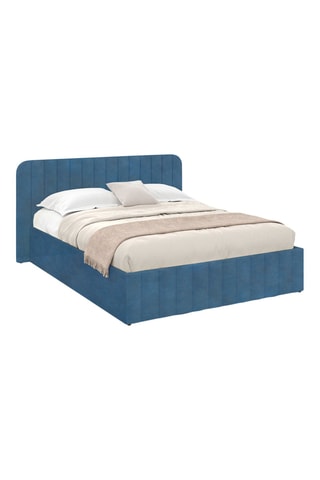 Cama com arrumação debaixo do estrado Valetnina - Azul-pato