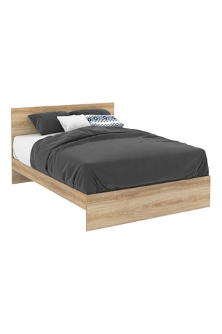 Cama Oklahoma - Imitação de madeira clara