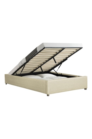 Cama com arrumação e estrado Otto Bege