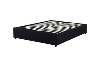 Cama com arrumação e sommier Otto Preto