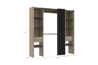 Closet extensível - 120/180 x 50 x 180 cm