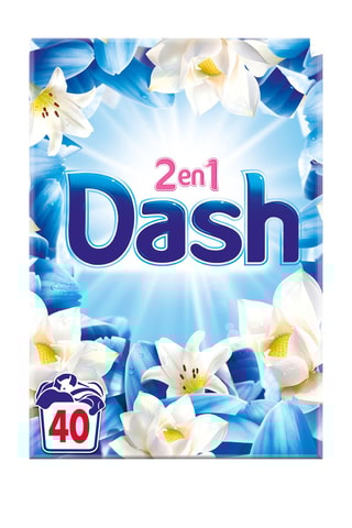3 x Lessive Dash 2-en-1 - Fleur de Lotus et Lys - 40 lavages