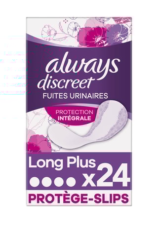 3 x 24 protège-slips Always Discreet - Long plus - INGREDIENTS MANQUANTS