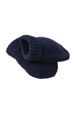 Bonnet et moufles - Bleu marine
