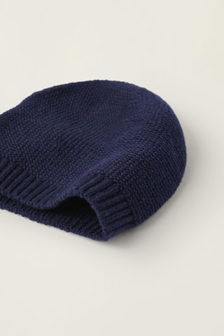 Bonnet et moufles - Bleu marine