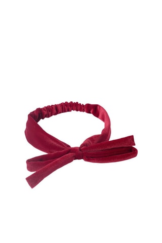 Bandeau en velours - Rouge