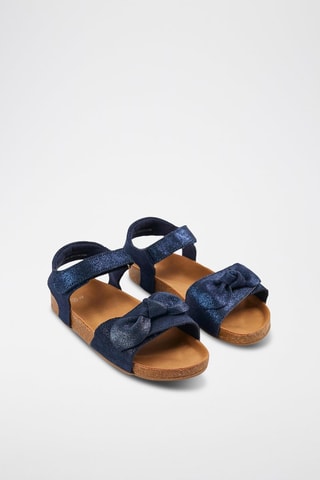 Sandales en nubuck - Bleu marine