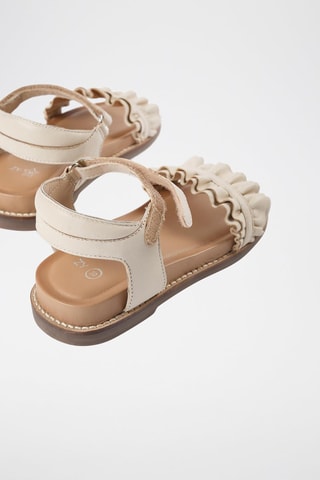 Sandales en cuir - Blanc