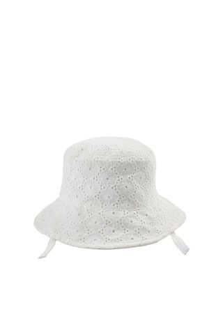 Bob en broderie anglaise - Blanc