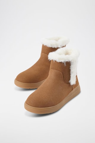 Bottines fourrées - Beige foncé