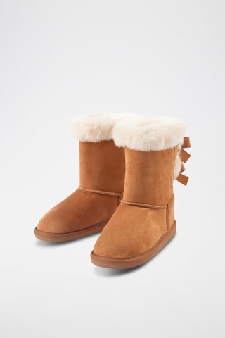 Bottines fourrées - Beige foncé