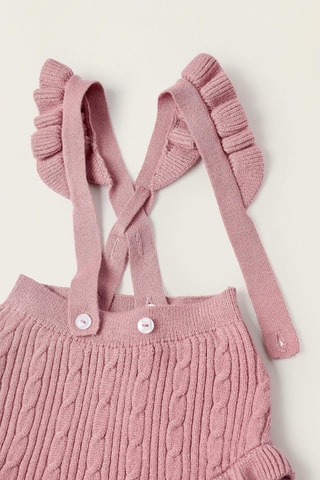 Gilet et barboteuse - Vieux rose