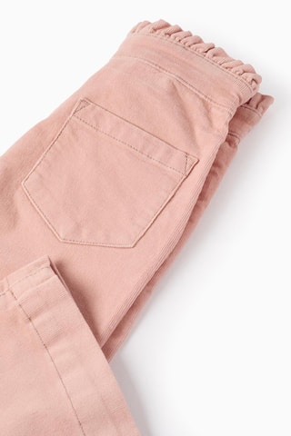 Pantalon en velours - Rose poudré
