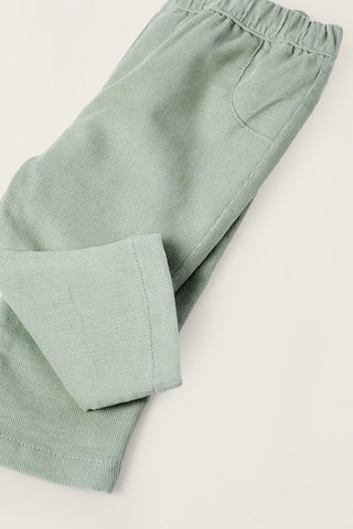 Pantalon en velours - Vert clair