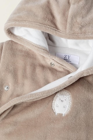 Veste en velours - Gris clair