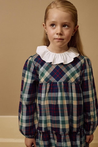 Robe - Bleu foncé et vert