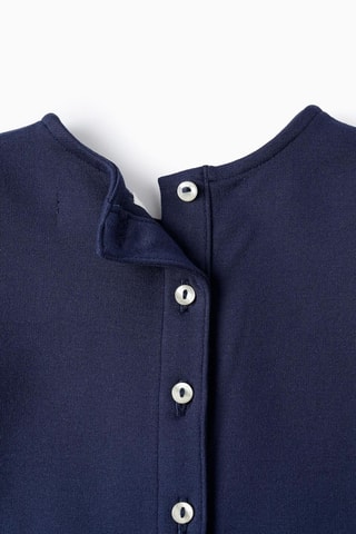 Robe plissée - Bleu foncé