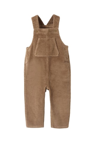 Salopette en velours - Gris