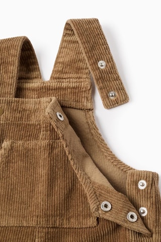 Salopette en velours - Gris