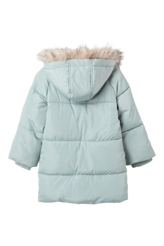 Doudoune à capuche - Vert clair