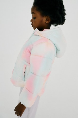 Doudoune tie and dye - Blanc