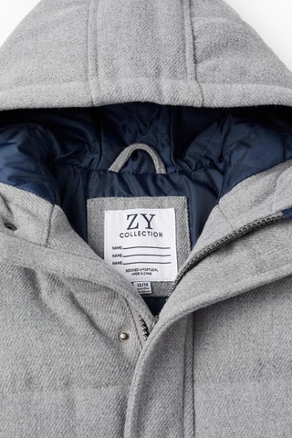 Doudoune à capuche - Gris