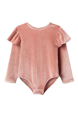 Body en velours - Rose