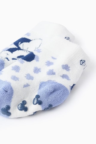 Chaussettes antidérapantes Mickey Disney - Bleu