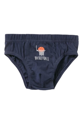 7 culottes - Bleu marine et gris