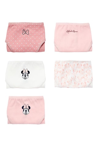 5 culottes Minnie Disney - Rose et noir