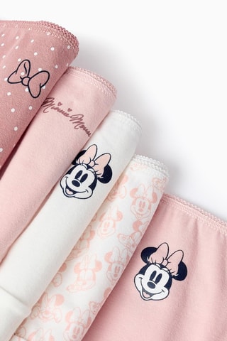 5 culottes Minnie Disney - Rose et noir