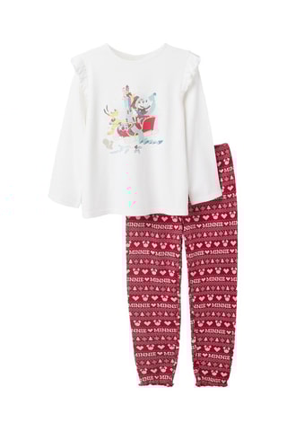 Pyjama Minnie et Pluto Disney - Blanc et rouge