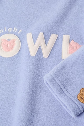 Pyjama polaire - Ciel et rose clair