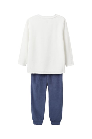 Pyjama en velours La Ligue des Justiciers Dc Comics - Blanc