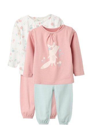 2 pyjamas - Blanc et rose