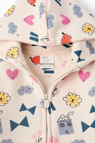 Sweat à capuche - Beige clair