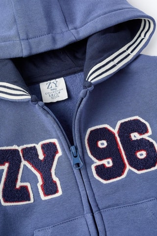 Sweat à capuche - Bleu cobalt