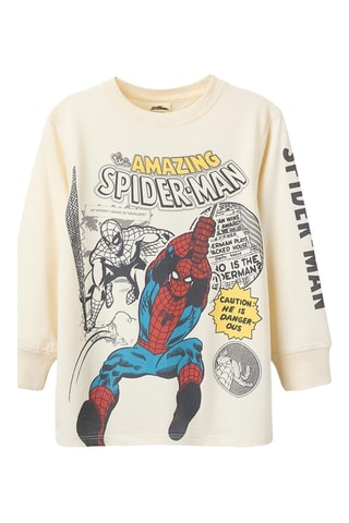 Sweat Spider-Man Avengers Marvel - Beige clair