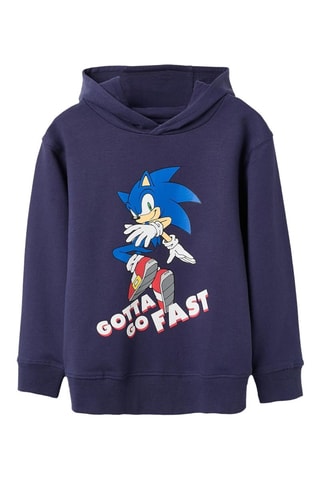 Sweat à capuche Sonic - Bleu nuit