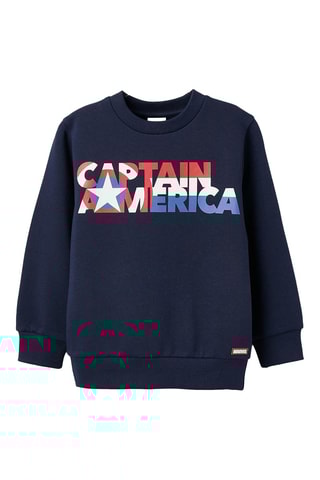 Sweat Captain America Avengers Marvel - Bleu marine