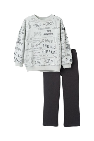 Sweat et legging - Vert d’eau et noir