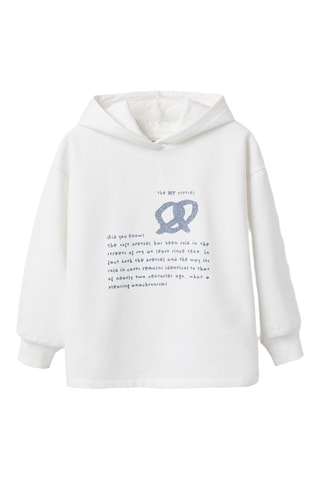 Sweat polaire à capuche - Blanc