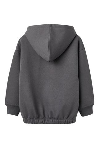 Sweat polaire à capuche - Gris foncé