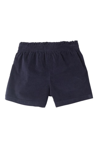 Short en velours - Bleu marine